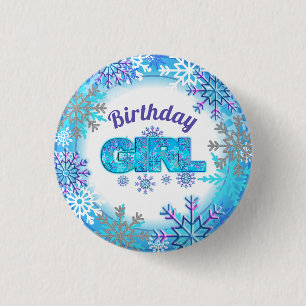 Snow  Birthday frozen  Shirt 3 Cm Round Badge