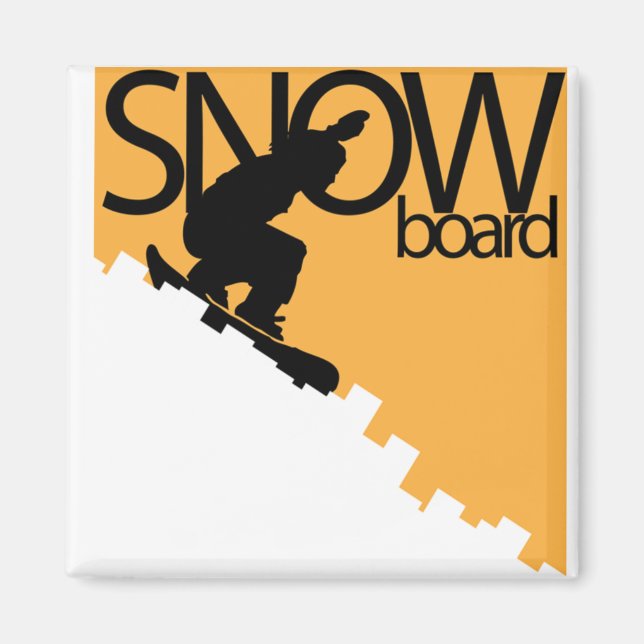 snow board magnet (Front)