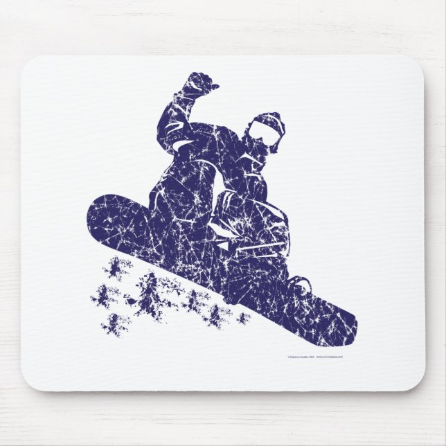 Snow-Boarder Mouse Pad (Front)