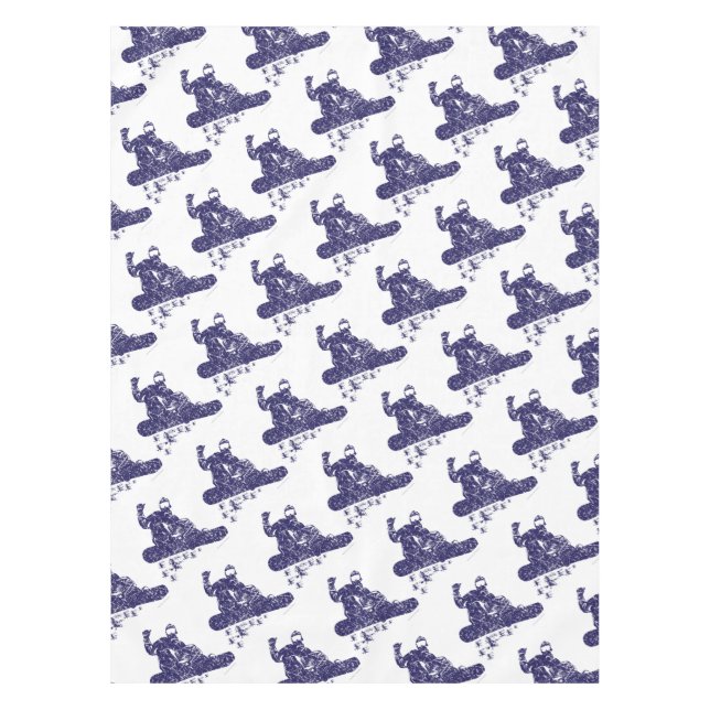 Snow-Boarder Tablecloth (Front)
