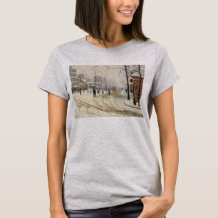 Snow, Boulevard de Clichy, Paris by Paul Signac T-Shirt