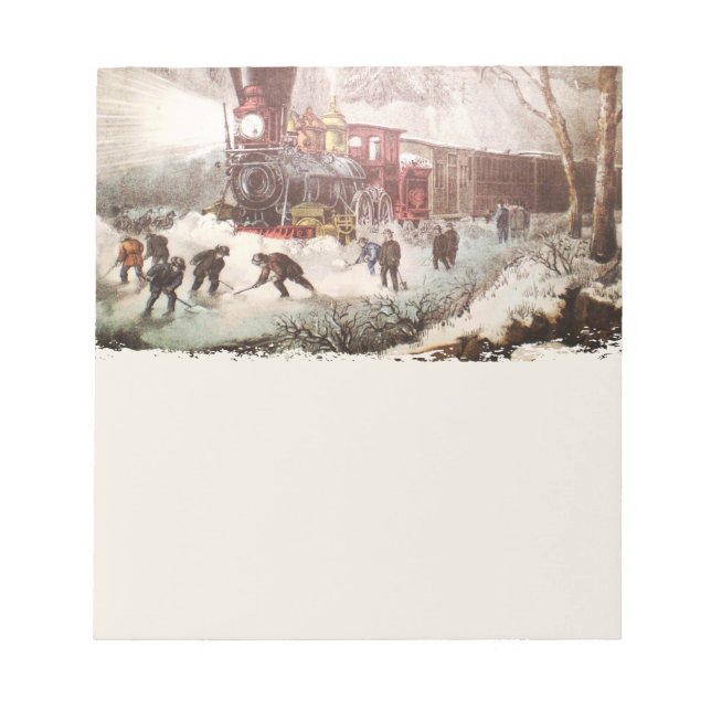 Snow Bound Train Notepad (Front)