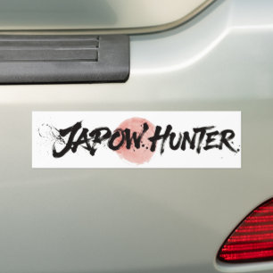 Snow Brush Art - Japow hunter Bumper Sticker