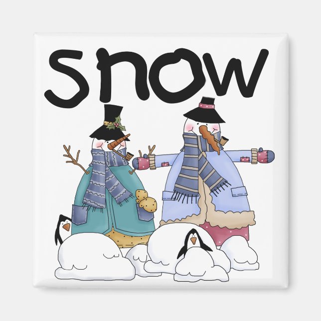 Snow Buddies Tshirts and Gifts Magnet (Front)