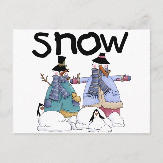 Snow Buddies Tshirts and Gifts Postcard (Front)