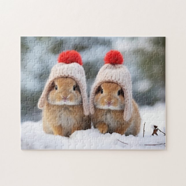 Snow Bunnies Puzzle (Horizontal)
