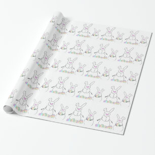Snow Bunnies Wrapping Paper