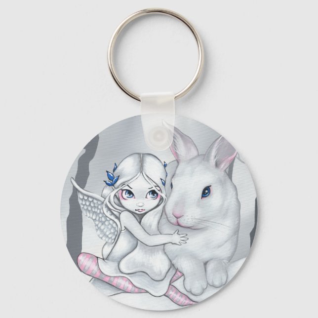 "Snow Bunny" Keychain (Front)