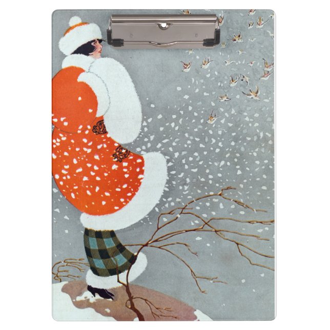 Snow Buntings - Will Hammell  Clipboard (Front)