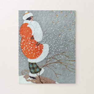 Snow Buntings - Will Hammell  Jigsaw Puzzle