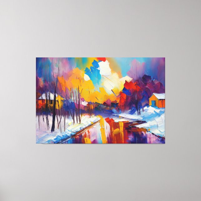 snow canvas print (Front)