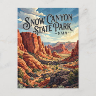 Snow Canyon State Park Utah Postcard