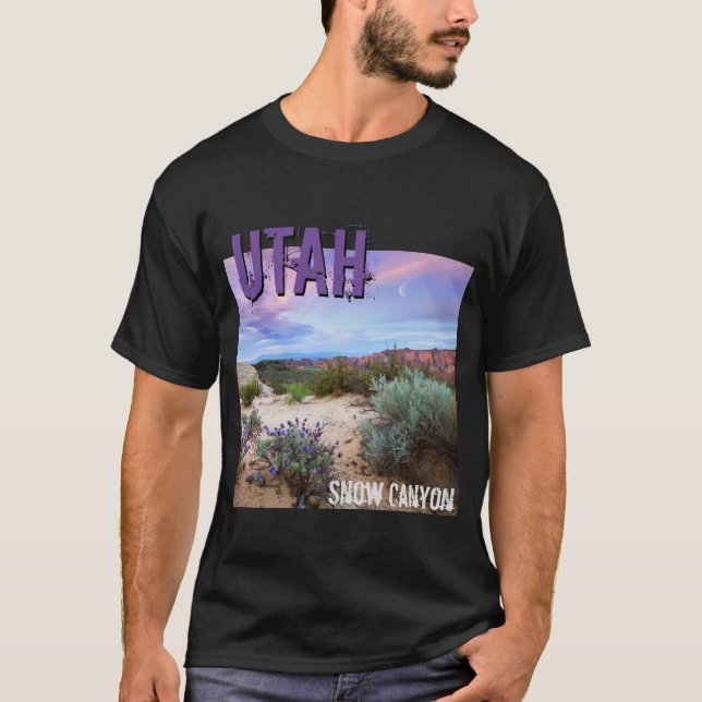 Snow Canyon Utah Wildflowers T-Shirt (Front)
