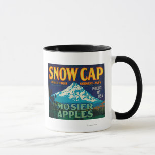 Snow Cap Apple Crate LabelMosier, OR Mug