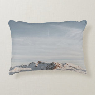 SNOW CAPPED MOUNTAIN AT DAYTIME DECORATIVE CUSHION