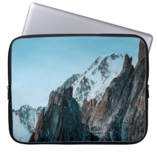 SNOW-CAPPED MOUNTAINS DURING DAYTIME LAPTOP SLEEVE