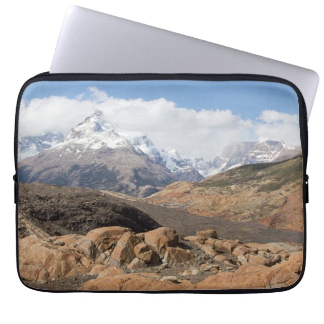 Snow-Capped Mountains Laptop Sleeve (Front)
