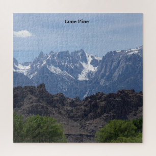 Snow capped mountains of Lone Pine Jigsaw Puzzle