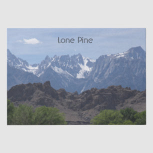 Snow capped mountains of Lone Pine Tissue Paper
