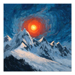 Snow Capped Mountains Photo Print