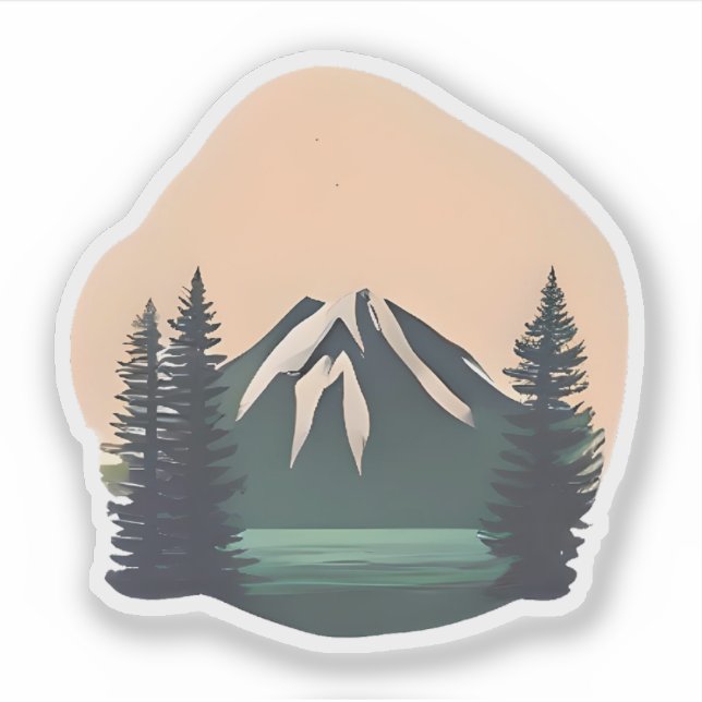 Snow-Capped Serenity – Majestic Mountain Landscape (Front)