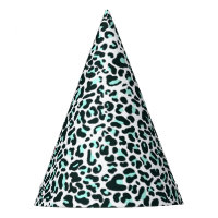 Snow Cheetah Leopard Animal Print in Mint Colour
