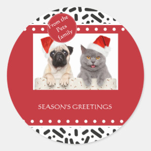 Snow - Christmas Stationary and Gifts Classic Round Sticker