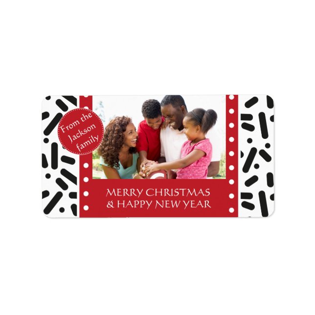 Snow - Christmas Stationary and Gifts Label (Front)