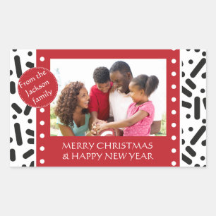 Snow - Christmas Stationary and Gifts Rectangular Sticker