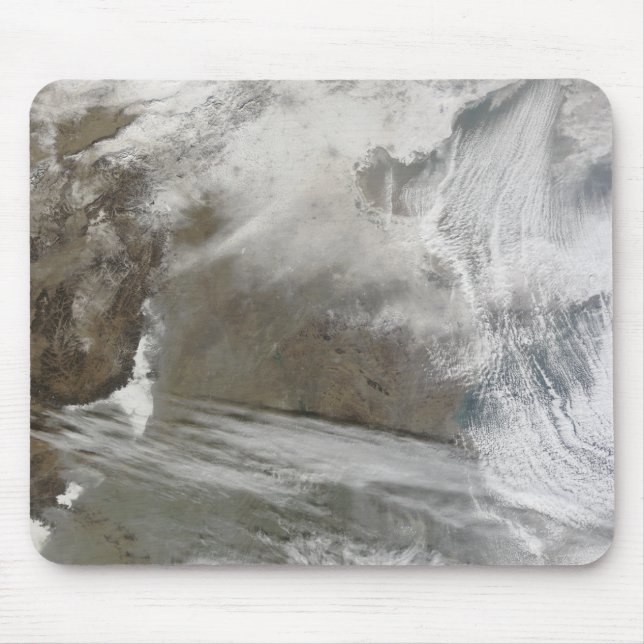 Snow cover encircles Bo Hai Mouse Pad (Front)