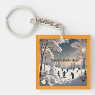 "Snow Covered Bliss" Key Ring