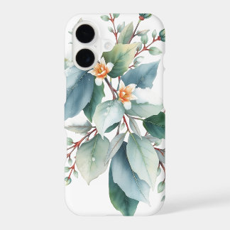 Snow-covered botanical arrangement