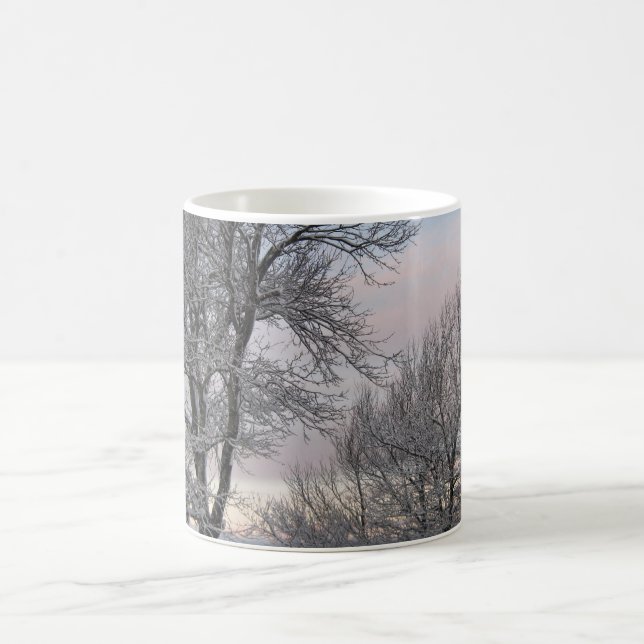 Snow Covered Branches Coffee Mug (Center)