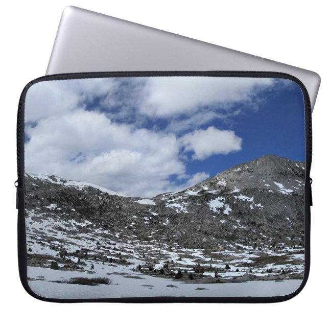 Snow Covered Donahue Pass - John Muir TraIl Laptop Sleeve (Front)
