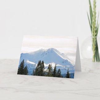 Snow covered holiday card