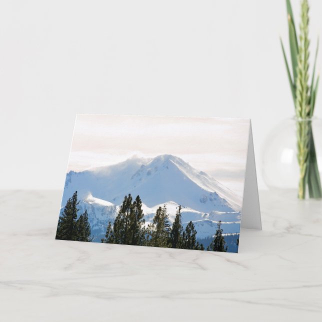 Snow covered holiday card (Front)