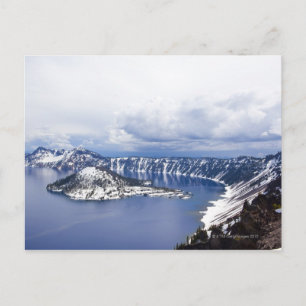 Snow-Covered Island Postcard