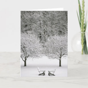 Snow covered landscape card