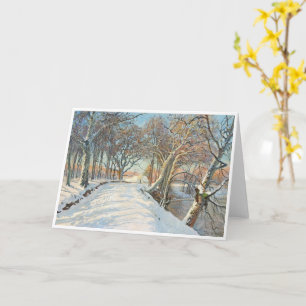 Snow Covered Landscape, Viggo Langer  Card