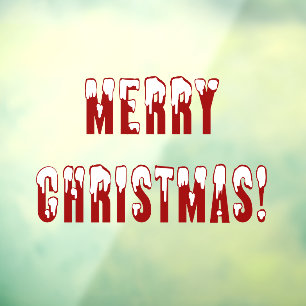 Snow Covered Merry Christmas Home Store 11x8 Vinyl