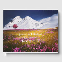 Snow Covered Mountain and Flowers Wedding