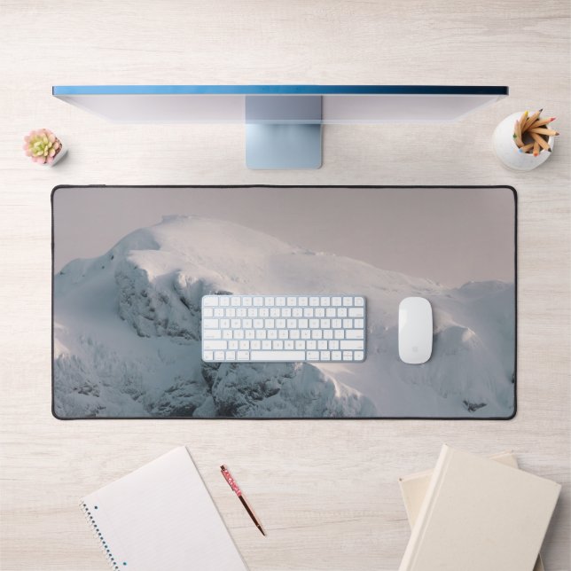 Snow covered mountain  desk mat (Office 1)