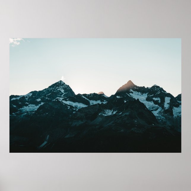 SNOW COVERED MOUNTAIN DURING DAYTIME2 POSTER (Front)