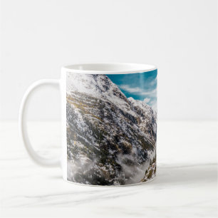 SNOW COVERED MOUNTAIN DURING DAYTIME COFFEE MUG