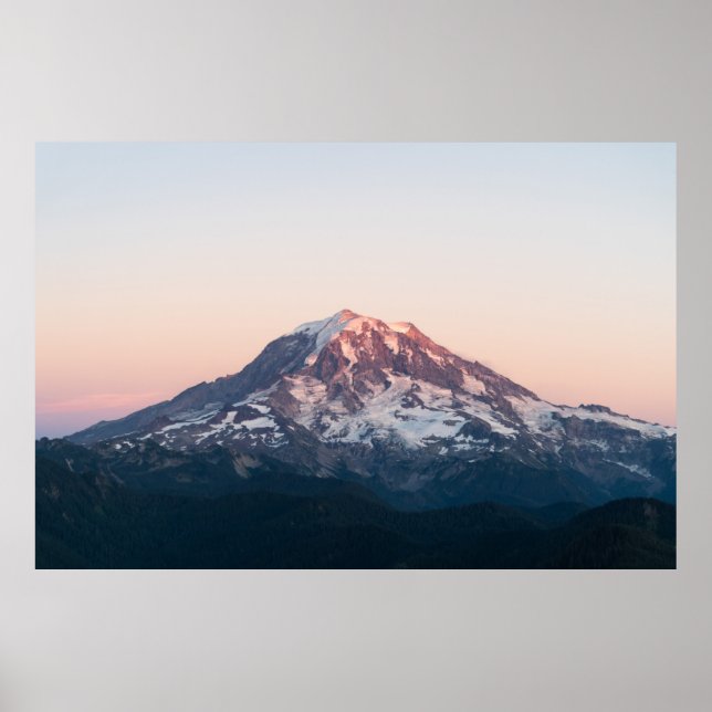 SNOW COVERED MOUNTAIN DURING DAYTIME POSTER (Front)