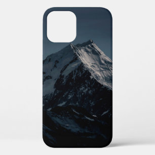 SNOW COVERED MOUNTAIN DURING NIGHTTIME iPhone 12 CASE