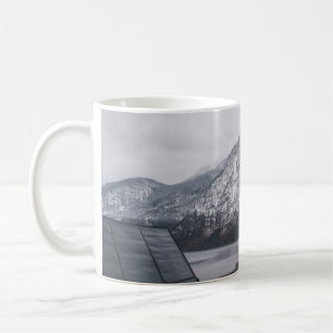 SNOW-COVERED MOUNTAIN NEAR BODY OF WATER COFFEE MUG