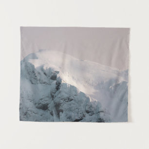 Snow covered mountain tapestry