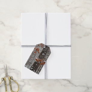 Snow Covered Oak Trees Winter Nature Photography Gift Tags