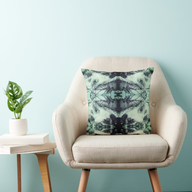 Snow Covered Pine Needles Winter Nature Abstract  Cushion (Chair)